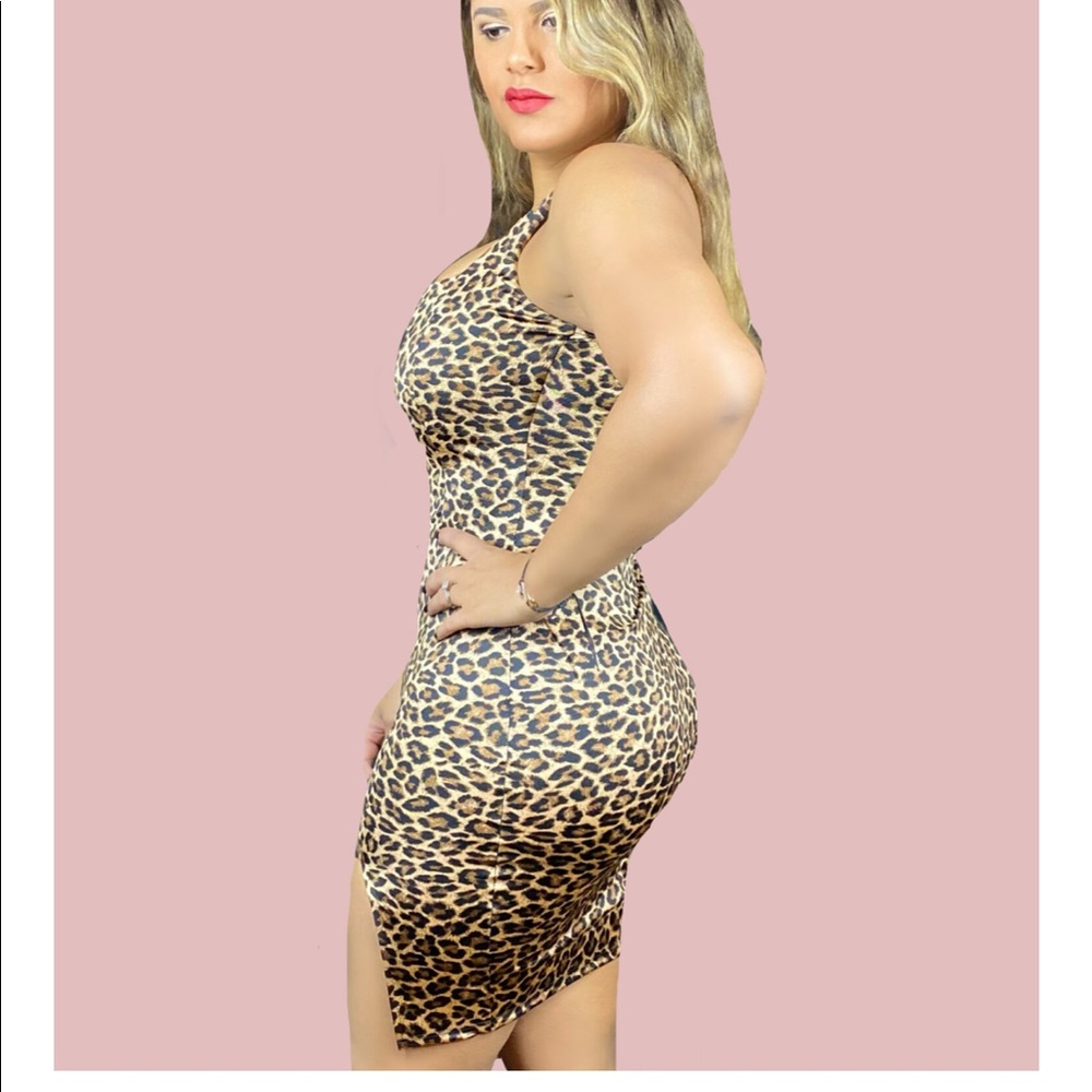 LEOPARD PRINT DRESS - Picture 3 of 3